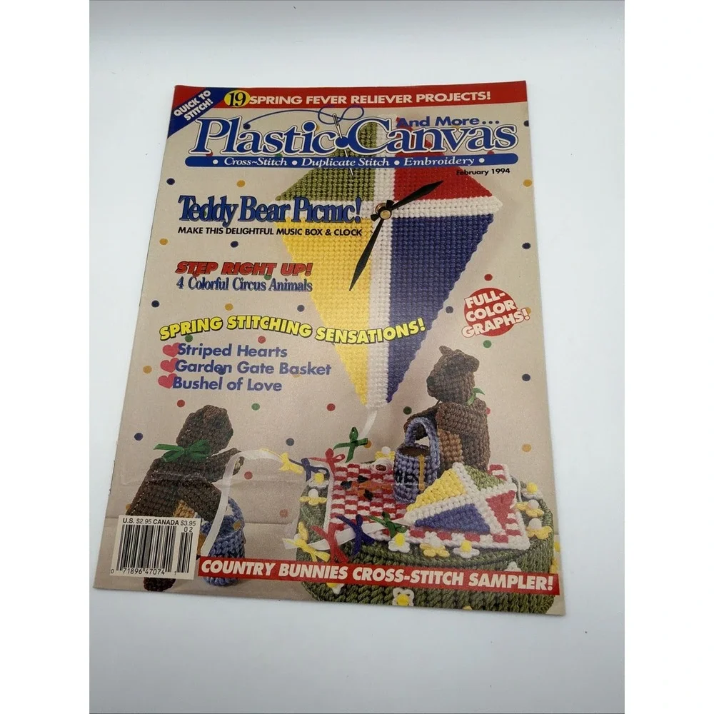 Vintage 1994 Plastic Canvas Crafts Magazine Complete‎ Year February-December